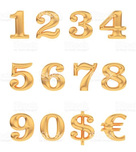 related image golden number lettering image