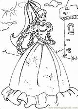 Coloring Pages Princess Print Colouring Printable Easy Color Barbie Getdrawings Colour Royalty Getcolorings sketch template