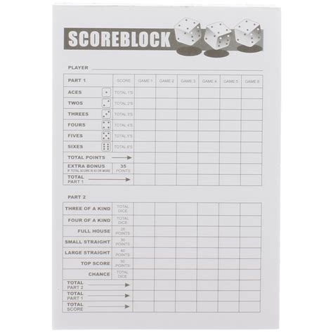 scoreblok yahtzee actioncom