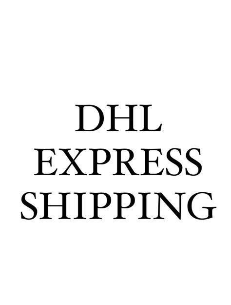 dhl express shipping visorant  label