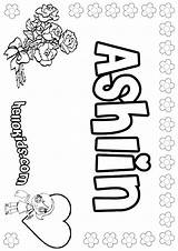 Ashlin Coloring Print Hellokids Color Name Pages sketch template