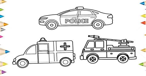 rescue vehicles coloring pages hannah thomas coloring pages