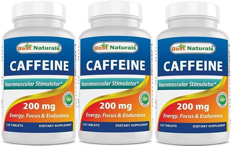 pack  naturals caffeine pills mg tablets  habit proven  crash  jitters