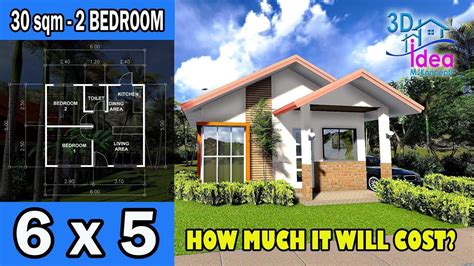 house design sqm simple house plan  estimated cost simple
