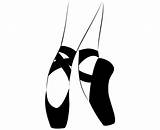 Ballet Shoes Svg Pointe Silhouette Clipart Vector Logo Graphics Illustration Digital sketch template