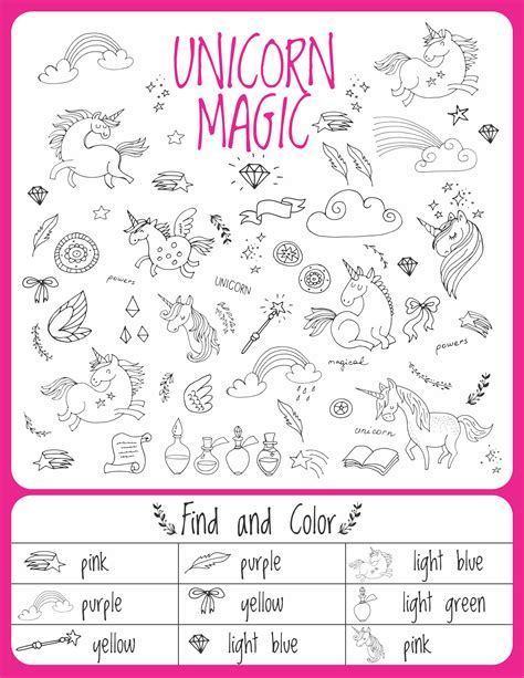 unicorn birthday games activities puzzles growing play