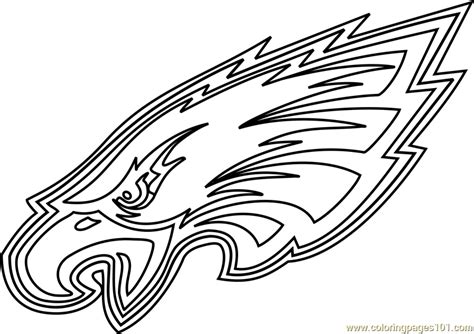 eagles logo coloring pages  getcoloringscom  printable