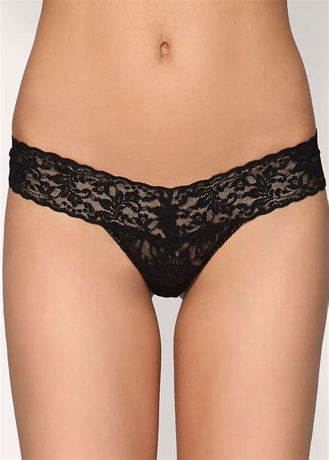 hanky panky signature lace low rise thong in stock at uk tights