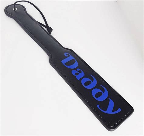 adult mature bdsm ddlg black daddy bondage spanking paddle fetish toy vegan faux leather