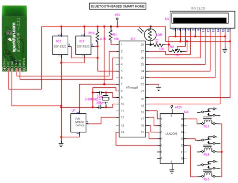 bluetooth based smart home circuit diagram electronic circuits pinterest circuit diagram