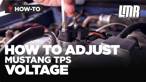 mustang tps install   adjust throttle position sensor voltage youtube