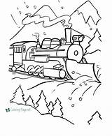 Coloring Pages Train Winter Printable Color Kids Trains Polar Express Coal Clip Printables Sheets Blank Print Choo Engine Steam B544 sketch template