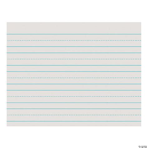 pacon newsprint handwriting paper skip   grade  white