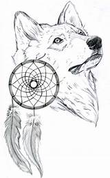 Catcher Wolves Loup Lobo Dreamcatcher Catchers Ulve Lobos Tegninger Facile Cabeza Flawssy Atrapasueños Af Estampas Dyr Til Loups Becuo sketch template