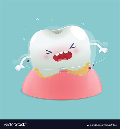 cartoon loose teeth royalty free vector image vectorstock