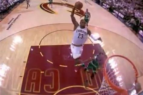 Video Lebron James Hammers Home Monster Dunk On Fastbreak Bso