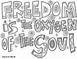 Coloring Pages Doodle Quotes Freedom Alley Quote 170px 84kb Adult Part sketch template