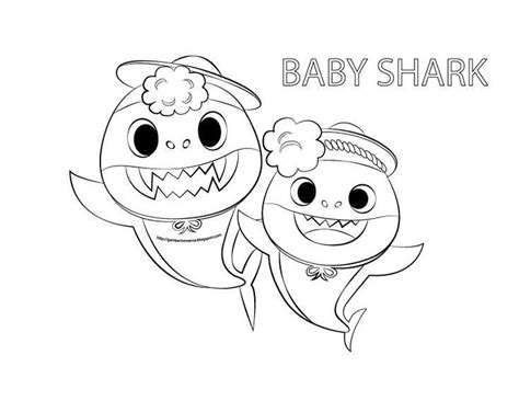baby shark coloring pages printable  shark coloring pages baby