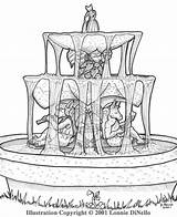 Fountain Coloring Pages Water Lonnie Dinello Dalia Designlooter 05kb 600px Yerf Template sketch template