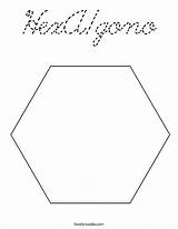 Hexagono sketch template