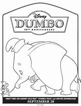 Dumbo Mouse Coloring Kids Printables Pages Movie Word Search sketch template