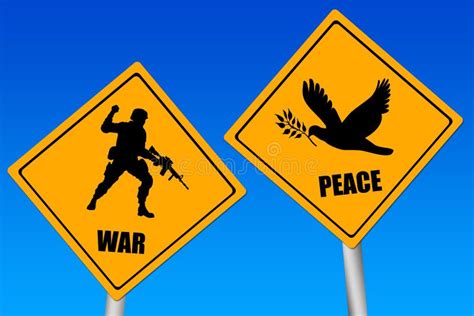 conflict signs stock illustration illustration  peace