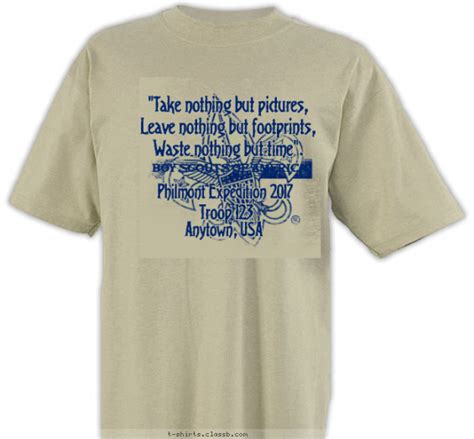 philmont high adventure design sp bsa   leave  waste  shirt
