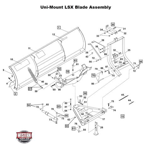 lsx snowplow diagrams uni mount snowplow diagrams parts