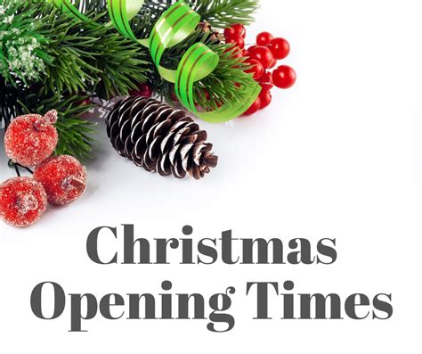 candles christmas opening times