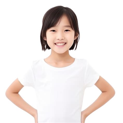 Happy Asian Girl Isolated 28144548 Png
