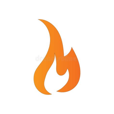 vlam vuurbol die op witte achtergrond het symbool van de brandbrandwond vlammenpictogram