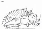 Skullcrusher Train Dragon Drawing Step Draw Tutorials sketch template