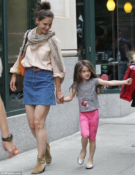 Katie Holmes Tries Out A New Style As She Dotes On Daughter Suri In New