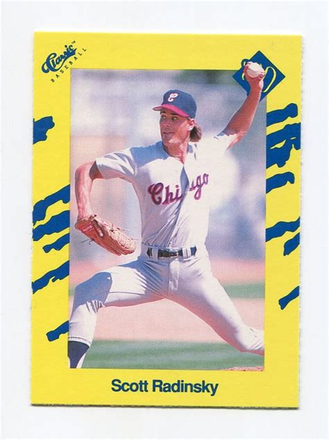 1990 Classic Yellow Baseball T05 Scott Radinsky Chicago White Sox