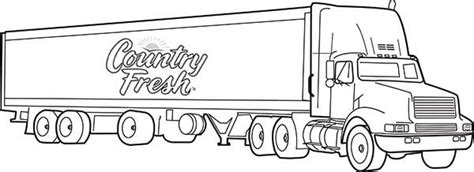 big trailer coloring page