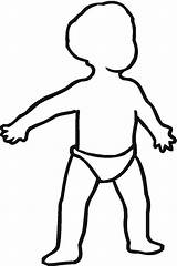 Outline Baby Clipart Walk Walking Child Learning Diaper Drawing Draw Stand Easy Standing Cliparts Toddler Clip Toddle Body Template Girl sketch template