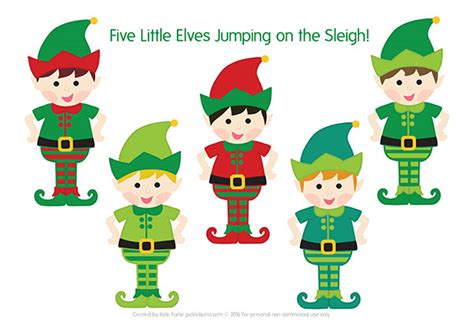 elves song  printable puppets picklebums