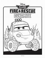 Planes Rescue Fire Coloring Pages Colouring Printables Dynamite Color Print Sheet Disney Sensiblysara sketch template