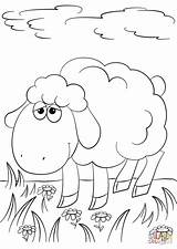 Coloring Lamb Pages Printable God Sheep Cartoon Cute Kids Sheet Drawing Grass Fun Color Little Getcolorings Printables Getdrawings Print sketch template