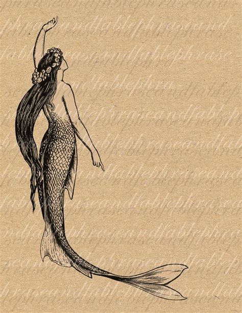 Pin By Suzette Spencer On Mermaids Mermaid Tattoos Vintage Mermaid