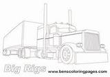 Peterbilt Coloriage Camions Camion Jouets Template Dessiner Dessins Coloriages Cerf Gratuits Coutume Voitures sketch template