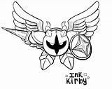 Knight Galacta Kirby Inktober Tumblr sketch template