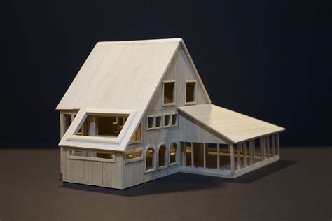 pin  cameron ballantyne smith   balsa wood house model