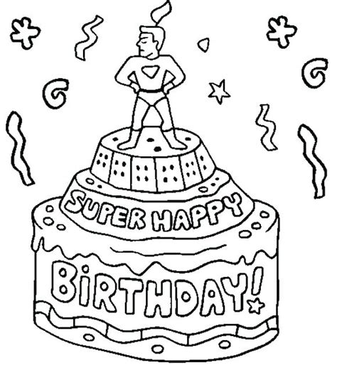 happy birthday card printable coloring pages  getcoloringscom
