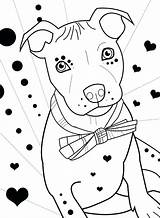 Coloring Pages Pitbull Kids Bestcoloringpagesforkids Puppy sketch template