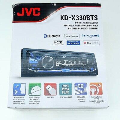 jvc kd xbts digital media receiver built  bluetooth  siriusxm  ebay