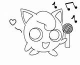 Coloring Microphone Jigglypuff Pages Pokemon Getcolorings Holding Print Comments sketch template