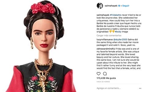 salma hayek criticó la nueva barbie de frida kahlo infobae