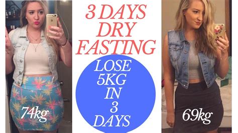 day dry fasting   lost kg   daysfasting results diet rosemeigui youtube