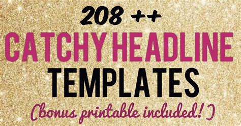 catchy headlines attention grabbing blog title templates